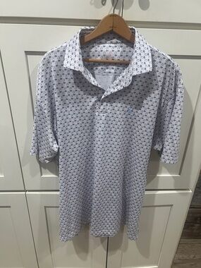 Rhoback The Koopa Golf Cart Palm Tree Performance S/S Golf Polo Shirt - Men's XL